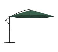 Vidaxl Parasol En Porte-À-Faux 3,5 M Vert Vert