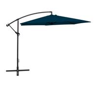 Vidaxl Parasol En Porte-À-Faux 3 M Bleu Bleu