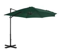 vidaXL Parasol en porte-à-faux et poteau en aluminium 300 cm Vert