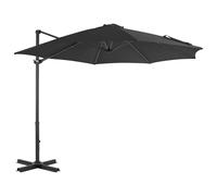 vidaXL Parasol en porte-à-faux et poteau en aluminium 300cm Anthracite