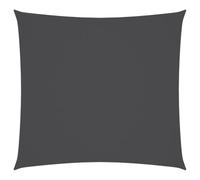 vidaXL Voile d'ombrage carré 7x7 m en tissu Oxford Anthracite