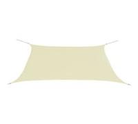 Parasol en tissu Oxford rectangulaire 2 x 4 m Crème