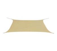 vidaXL Parasol en tissu Oxford rectangulaire beige 4x6 m Beige G