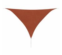 vidaXL Voile de parasol tissu oxford triangulaire 3,6x3,6x3,6 m Terracotta G
