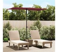vidaXL Parasol met aluminium paal 180x110 cm bordeauxrood47332 Bordeaux G