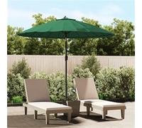 vidaXL Parasol met aluminium paal 270 cm groen47304 Vert G