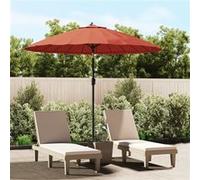 vidaXL Parasol met aluminium paal 270 cm terracottakleurig47309 G