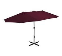 vidaXL Parasol met aluminium paal 460x270 cm bordeauxrood44871 Bordeaux G