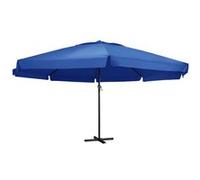 Vidaxl Parasol D'extérieur Avec M?T En Aluminium 500 Cm Bleu Azuré Bleu