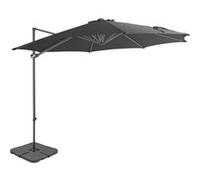 Vidaxl Parasol Avec Base Portable Anthracite Noir