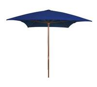 Parasol de jardin avec mât en bois bleu 200x300 cm