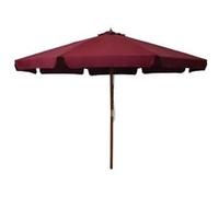 Vidaxl Parasol Avec Mât En Bois 330 Cm Bordeaux