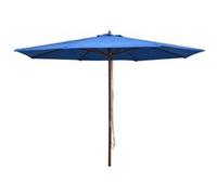 vidaXL Parasol met houten paal 350 cm blauw47139 Bleu G