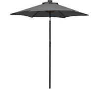 Vidaxl Parasol Avec Lumières Led Anthracite 200x211 Cm Aluminium Gris