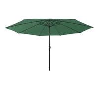 vidaXL Parasol met LED-verlichting 400 cm groen312531 Vert G