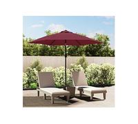 vidaXL Parasol met metalen paal 300 cm bordeauxrood313752