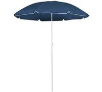 Parasol met stalen paal 180 cm blauw315538