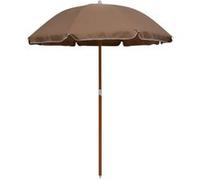 Parasol met stalen paal 180 cm taupe47801