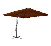 vidaXL Parasol met stalen paal 250x250x230 cm terracottakleurig312515 G