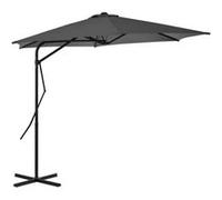 vidaXL Parasol met stalen paal 300 cm antraciet44887 Anthracite G