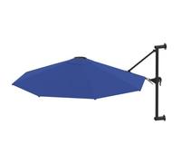vidaXL Parasol mural avec mât métallique 300 cm Bleu