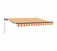 vidaXL Parasol rétractable Jaune et Orange avec Un Cadre Anthracite, Taille 3,5 x 2 m. Idéal pour l'extérieur, résistant aux UV, à l'eau et à la décoloration. Il s'ajuste Facilement à l'ombre. Pratiq