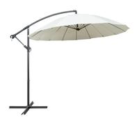 Vidaxl Parasol Suspendu Blanc 3 M Aluminium