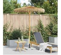 vidaXL Parasol Tiki avec auvent en feuille de bananier 150 cm bambou, parasol de jardin, parasol d'extérieur, parasol de 4108222