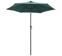 vidaXL Parasol Vert 200x211 cm Aluminium
