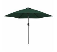 vidaXL Parasol 3 m - mât en acier - Vert
