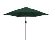 vidaXL Parasol Vert Poteau Acier 3m Pare Soleil Jardin Terrasse Balcon Patio