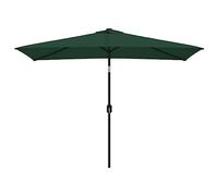 vidaXL Parasol Vert Rectangulaire Parasol de Jardin Terrasse Plage Pare-soleil