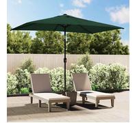vidaXL Parasol Vert Rectangulaire Parasol de Jardin Terrasse Plage Pare-soleil 40771