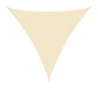 vidaXL parasol voile 160 g/m2 crème 4x4x4 m en PEHD