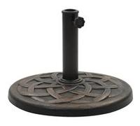 Vidaxl Socle Rond De Parasol Polyrésine 19 Kg Bronze