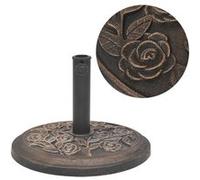 vidaXL Parasolvoet rond 9 kg hars bronskleurig43656 Bronze G