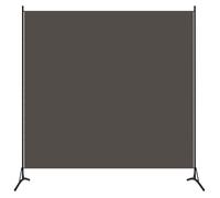 vidaXL Paravent 1 Panneau, 175x180 cm, Tissu Polyester & Structure en Fer, Anthracite, Écran de Confidentialité Pliable, 320737