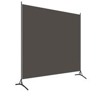 vidaXL Cloison de Séparation, Séparateur de Pièce, Écran d'Intimité, Paravent de Chambre à Coucher Maison Intérieur, Anthracite 175x180 cm Tissu