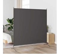 vidaXL Paravent 1 Panneau, 175x180 cm, Tissu Polyester & Structure en Fer, Anthracite, Écran de Confidentialité Pliable, 320737