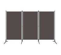 vidaXL Paravent 3 Panneaux, 260x180 cm, Tissu Polyester & Structure en Fer, Anthracite, Écran de Confidentialité Pliable, 320733