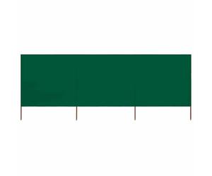 vidaXL Paravent 3 Panneaux Ecran de Plage Anti-Vent Abri de Plage Pare-Vue Coupe-Vent Camping Jardin Pliable Extérieur Tissu 400x80 cm Vert