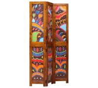 vidaXL Paravent 3 panneaux marron 35x1.5x160 cm en bois massif acacia