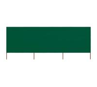 vidaXL Paravent 3 panneaux Tissu 400 x 160 cm Vert