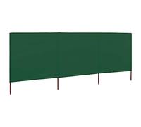 vidaXL Paravent 3 panneaux en tissu 400 x 120 cm Vert