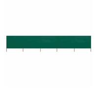 vidaXL Paravent 5 panneaux Tissu 600 x 120 cm Vert