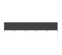 vidaXL Paravent 5 panneaux Tissu 600 x 160 cm Anthracite