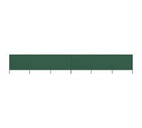 vidaXL Paravent 6 Panneaux Ecran de Plage Anti-Vent Abri de Plage Pare-Vue Coupe-Vent Camping Jardin Pliable Extérieur Tissu 800x160 cm Vert