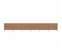 vidaXL Paravent 6 panneaux en tissu 800 x 120 cm Taupe