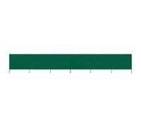 vidaXL Paravent 6 panneaux Tissu 800 x 120 cm Vert Vert