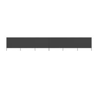 vidaXL Paravent 6 panneaux Tissu 800 x 160 cm Anthracite